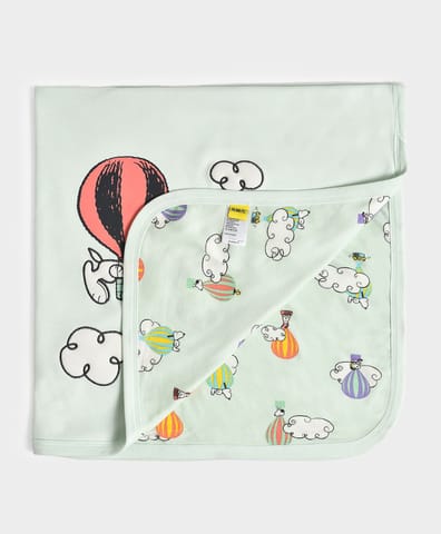 Mi Arcus Peanuts Snoopy Printed Cotton Knitted Baby Blanket