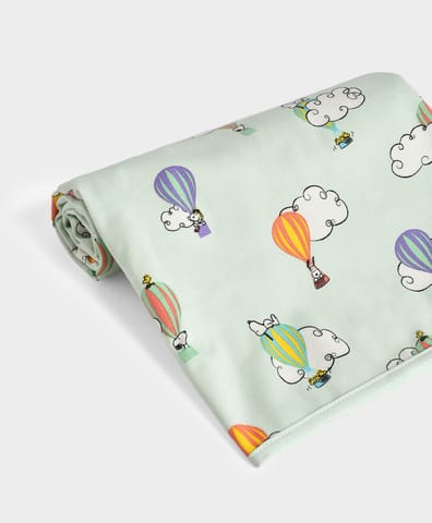 Mi Arcus Peanuts Snoopy Printed Cotton Knitted Baby Mattress Protector