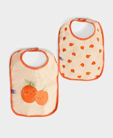 Mi Arcus Cotton Printed Weaning Bibs for Kids Pack of 2