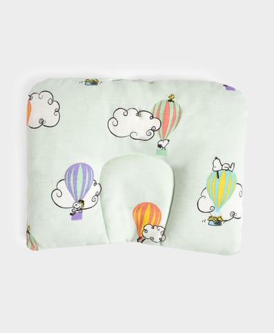 Mi Arcus Cotton Peanuts Snoopy Printed Mattress Set with Mosquito Net and Head Pillow