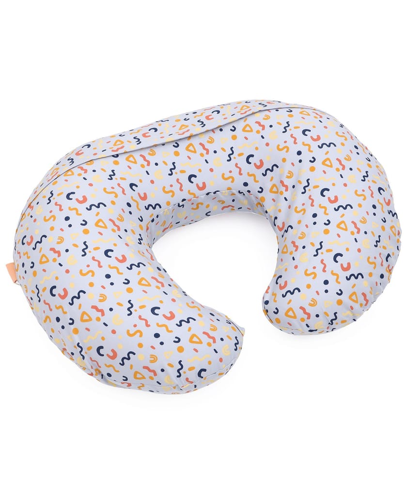 Mi Arcus Burpy Breast and Bottle Feeding Pillow for New Born Babies  Infant  Nursing Feeding Pillow  C Shape Grey Color