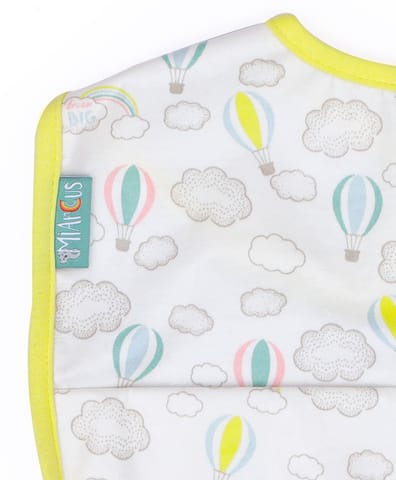 Mi Arcus Cotton Printed Feeding Bib For Kids Newborn Pack Of 2 For 9-12 Months