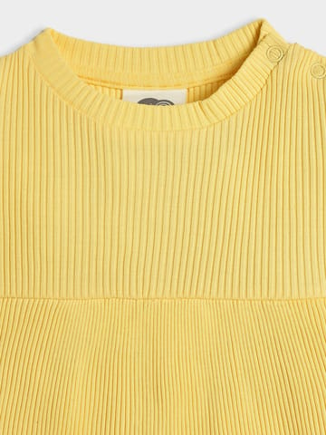 Mi Arcus Cotton Yellow Top with Short Set for Girls