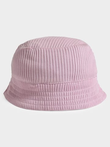 Mi Arcus Solid Pink Bucket Hat for Kids