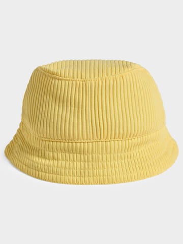 Mi Arcus Solid Yellow Bucket Hat for Kids