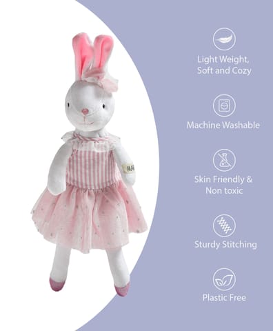 Mi Arcus Pink Doll Soft Toy for Girls