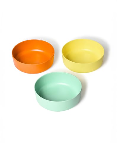 Mi Arcus Solid Bowl set for Kids Pack of 3