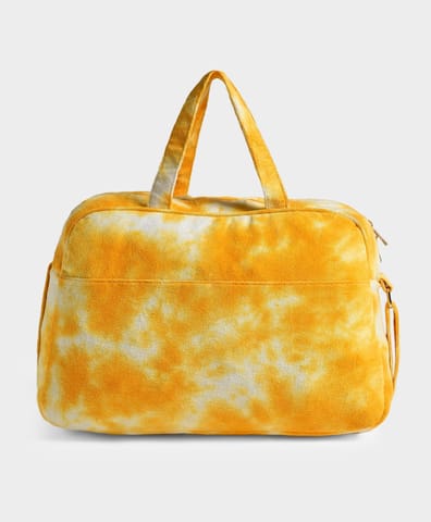 Mi Arcus Yellow Tie Dye Printed Diaper Bag for Kids