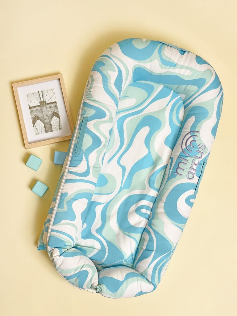 Mi Arcus Blue Printed Nest Pad for Kids