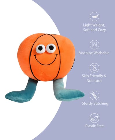 Mi Arcus Orange Ball Soft Toys for Kids