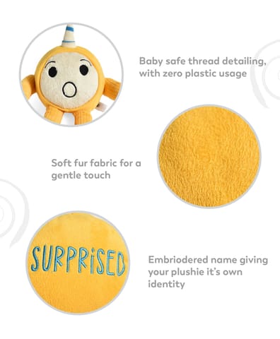 Mi Arcus Yellow Soft Toys for Kids