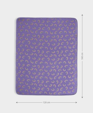 Mi Arcus Peanuts Snoopy Printed Purple Blanket for Kids