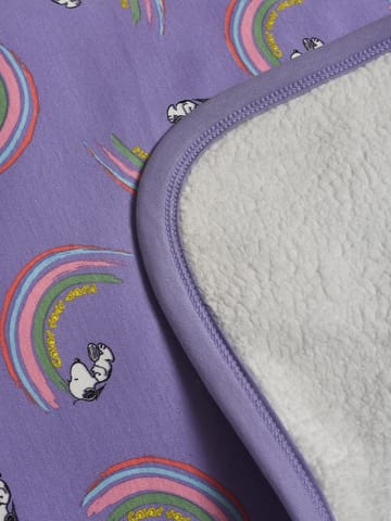 Mi Arcus Peanuts Snoopy Printed Purple Blanket for Kids