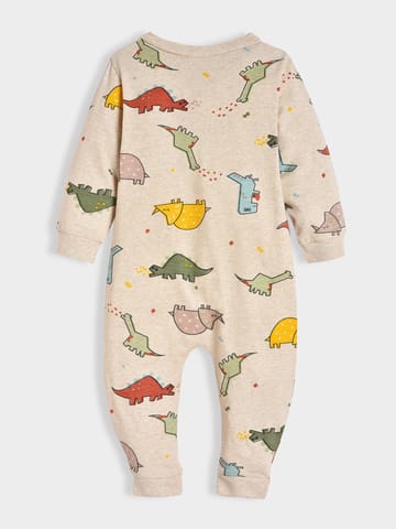 Mi Arcus Cotton Printed Full Sleeve Sleepsuit for Kids Pack of 2