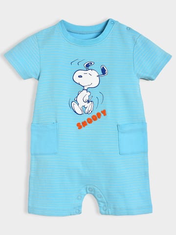 Mi Arcus Cotton Peanuts Snoopy Printed Romper for Kids Pack of 2