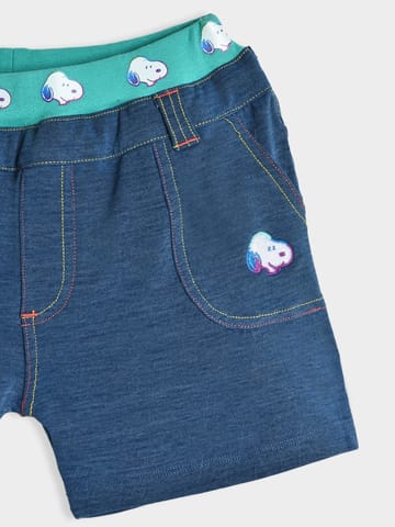 Mi Arcus Peanuts Snoopy Printed Cotton Shorts for Kids