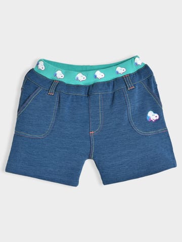 Mi Arcus Peanuts Snoopy Printed Cotton Shorts for Kids