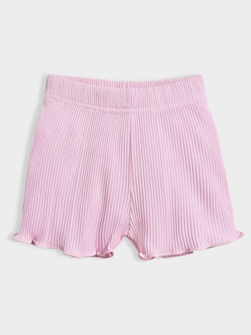 Mi Arcus Cotton Pink Top with Short Set for Girls