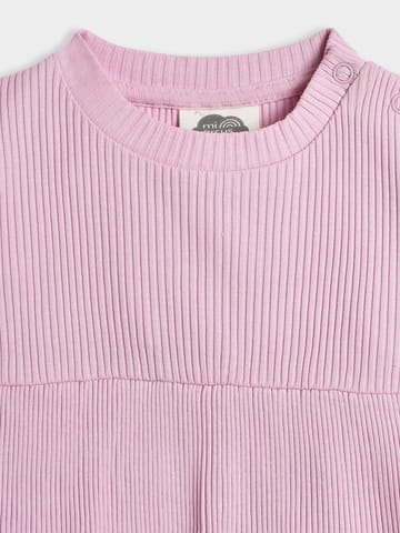 Mi Arcus Cotton Pink Top with Short Set for Girls