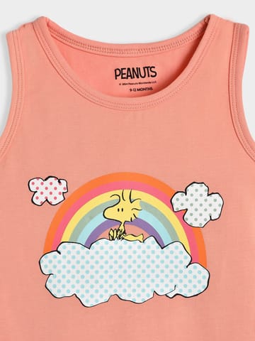 Mi Arcus Cotton Peanuts Snoopy Printed Sleeveless Vest for Kids Pack of 3