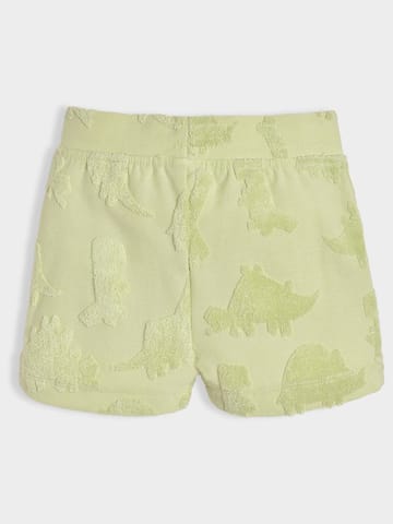 Mi Arcus Cottton Green Short Sleeve Shirt with Shorts Set for Boys