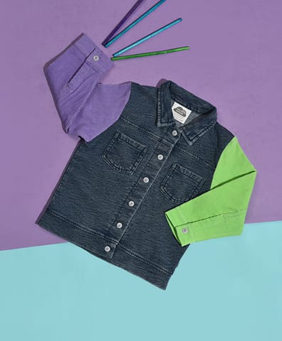 Mi Arcus Blue Denim Jacket for Kids