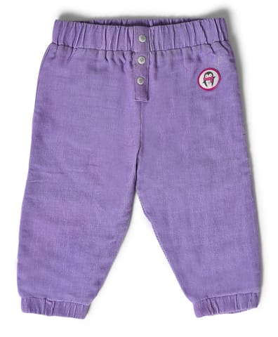 Mi Arcus Purple Corduroy Pant for Kids