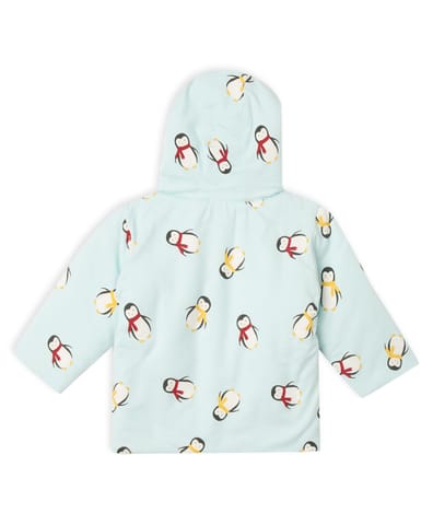 Mi Arcus Reversible Jacket With Penguins Star Print