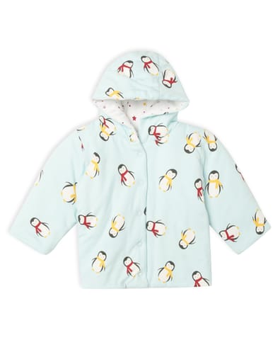 Mi Arcus Reversible Jacket With Penguins Star Print