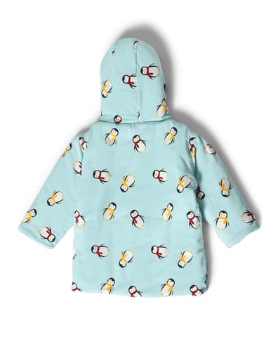 Mi Arcus Reversible Jacket With Penguins Star Print