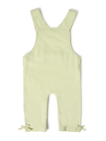 Mi Arcus White Full Sleeve Romper with Dunagree Set for Kids