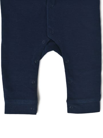 Mi Arcus Solid Navy Full Sleeve Bodysuit for Kids