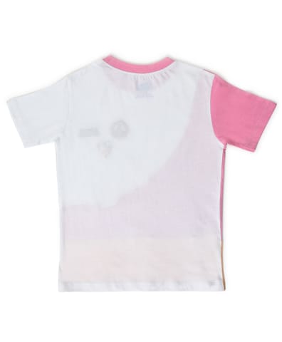 Mi Arcus Kids Colourblocked Round Neck Cotton T-Shirt