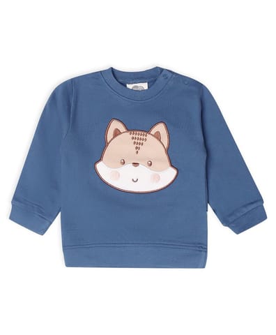 Mi Arcu Full Sleeve Round Neck Sweatshirt for Kids