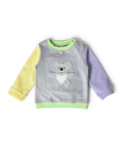 Mi Arcus Grey Full Sleeve Sweatshirt for Kids