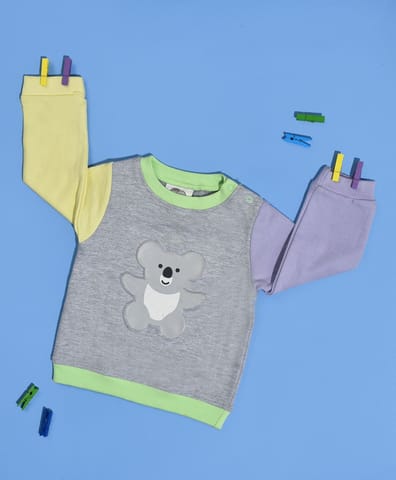 Mi Arcus Grey Full Sleeve Sweatshirt for Kids