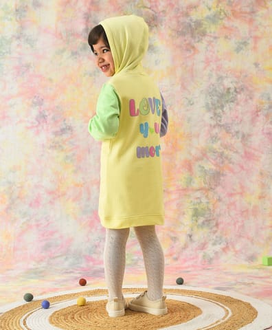 Mi Arcus Yellow Printed Tshirt with Pyjama Slumber Set for Kids