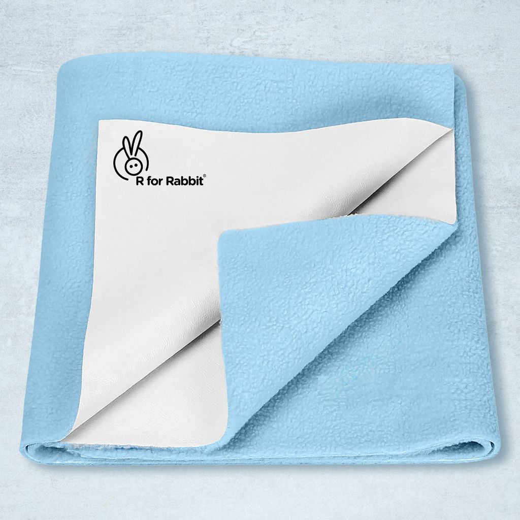 R for Rabbit Dry Nap Bliss Premium Pee Protector Sheet Blue