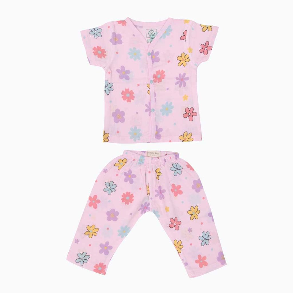 A Toddler Thing Muslin Sleepsuit - Flower Puff