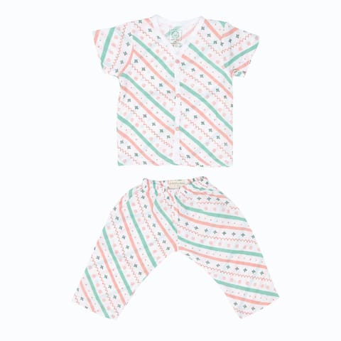 A Toddler Thing Muslin Sleepsuit - Wood Stripes