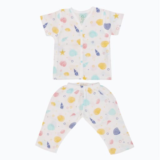 A Toddler Thing Muslin Sleepsuit - Sea Shell