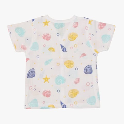 A Toddler Thing Muslin Sleepsuit - Sea Shell