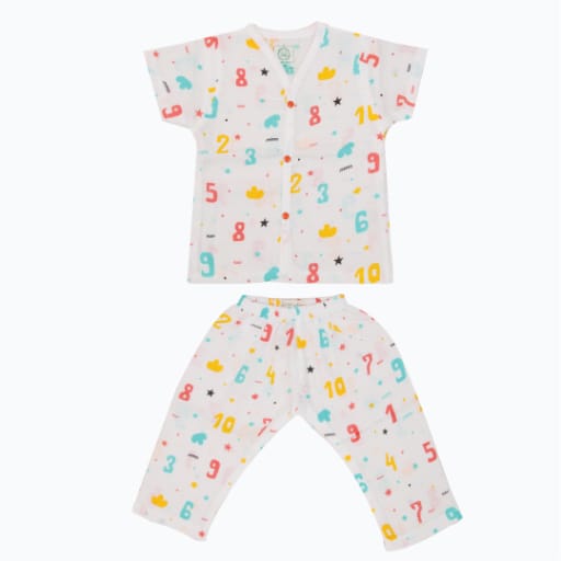 A Toddler Thing Muslin Sleepsuit - Count Down