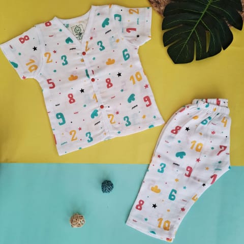 A Toddler Thing Muslin Sleepsuit - Count Down