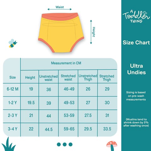 A Toddler Thing Ultra Undies -  Turtely Blue