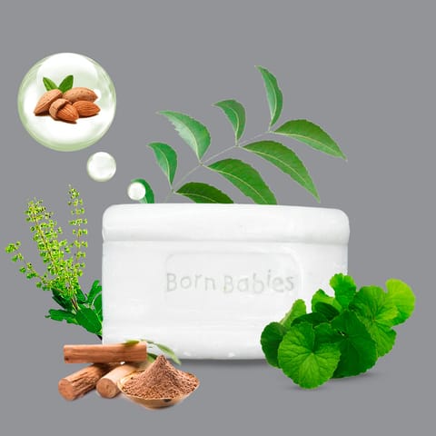 Born Babies 100% Natural Baby Soap - 100gm