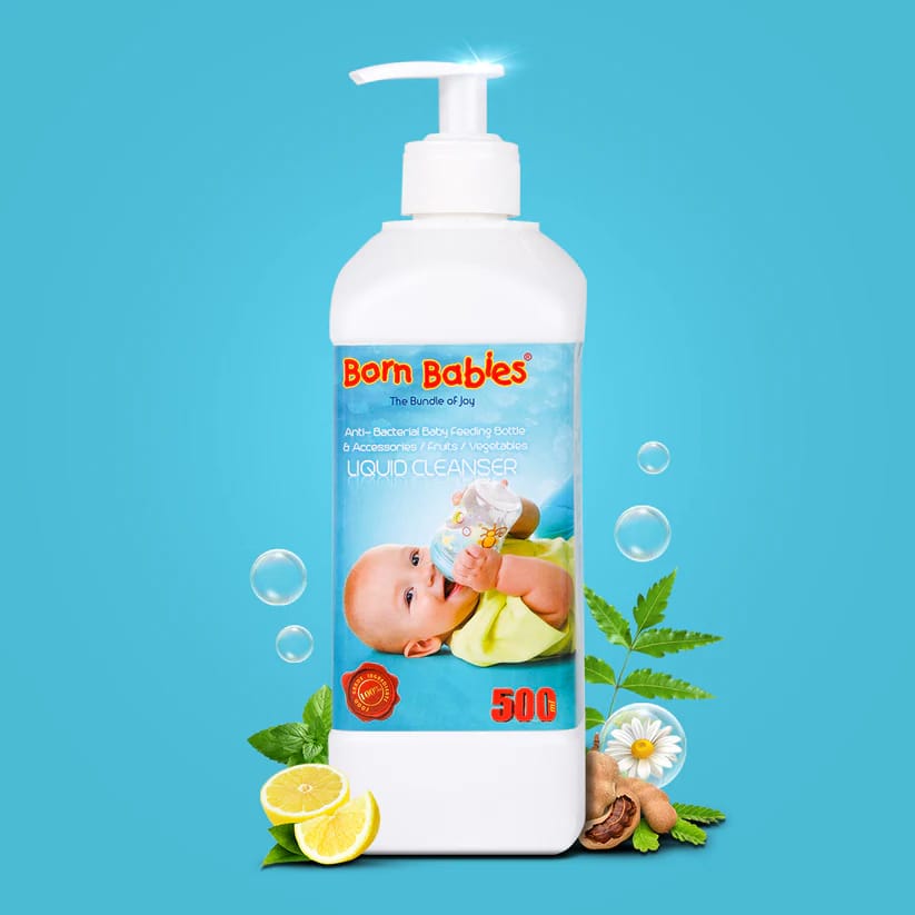 Born Babies Baby Bottle & Dish Wash Liquid Cleanser - 500 ML