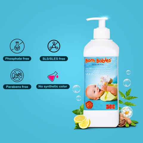 Born Babies Baby Bottle & Dish Wash Liquid Cleanser - 500 ML