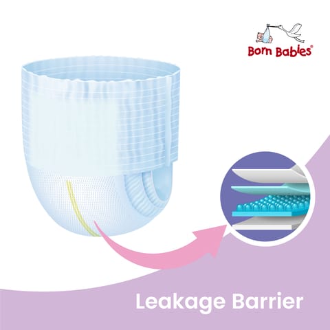 Born Babies Baby Tape Diaper Three Layer Leakage Protection High Absorb-L (18 Pieces)