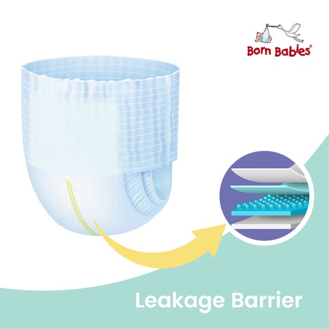 Born Babies Baby Tape Diaper Three Layer Leakage Protection High Absorb-M (20 Pieces)